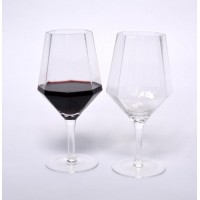 Factory Directly Provide Reusable Diamond Shaped Wine Glass